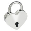 HMF Mini decorative padlock with key in heart shape, 5.9