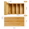 MaxGear Index Card Holder, 4 x 6Inch Wooden Business Card