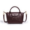fuvezix Crossbody Bag for Women Mini Woven Bag Leather Women's