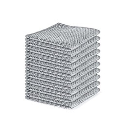 Multipurpose Wire Dishwashing Rags, Non-Scratch Wire Dishcloth,New Multipurpose Wire Dishwashing Rags for Wet and Dry, Reusable Premium Metal Scrubbing Pads Sponge Clean Tool for Home Kitchen (10)