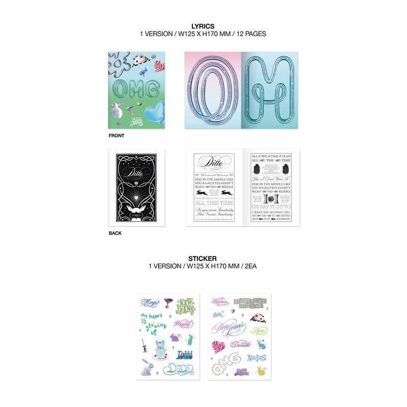 OMG [Message Card ver. / Random] + 3 Extra Photocards