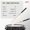 Drum Sticks for Drums, Natural Solid Wood丨Weight Balanced丨Non-Slip Grip, Live