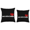 1UP Logo Graffiti Dripping Marker Throw Pillow