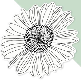 Azeeda Extra große 460 mm 'Marguerite Daisy' Permanente Aufkleber (DW00108119)