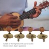 4 Pcs Ukulele Tuning Peg 2R 2L Metal Rosewood Elegant