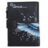 Anna by Anuschka Women Genuine Leather Purse Hand Painted Peace