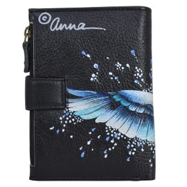 Anna by Anuschka Women Genuine Leather Purse Hand Painted Peace and Love One Size Fits All Women Genuine Leather Purse Hand Painted