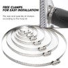 G-PLUS Silicone Radiator Coolant Hose Pipe Kit w/Clamps Compatible with