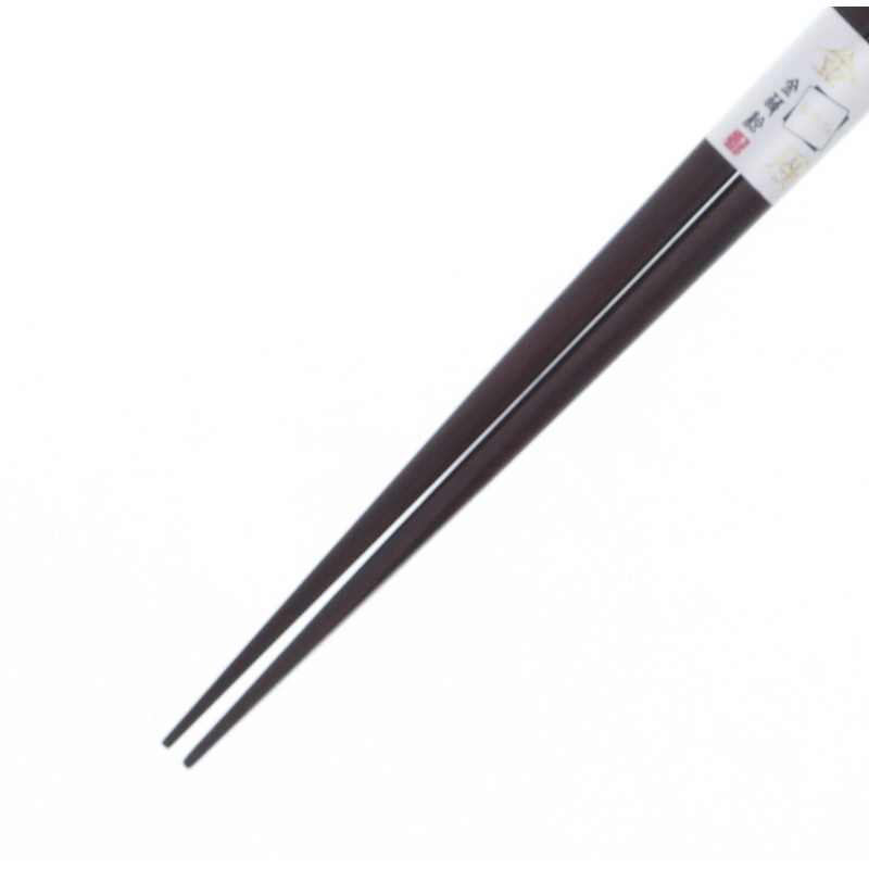 Ishida Wooden Chopsticks (Natural Wood), Lacquer, Corner 9.1 inches (23