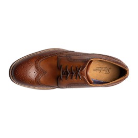 Florsheim Rucci Wing Tip Oxford Men's Oxford, 10 2E US, Cognac