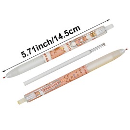 Maydahui 12 Pcs Cute Capybara Gel Pens Retractable Kawaii Pens Independent Capybara Novelty Animal Pens Balck Ink for School Office Supplies Capybara Theme Party Favors