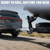 TOWKING 8" Spoke Wheel Trailer Jack, 10" Vertical Movement, 1500