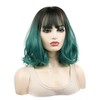 PACKOVE 1pc Women Curly Wig Short Gradient Cosplay Hairpiece for