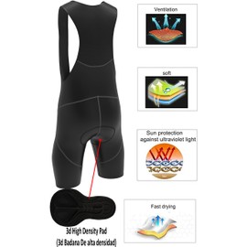 DHERA Cycling wears men padded compressive tights breathable quick dry bib shorts anti slip grippers for comfort biking