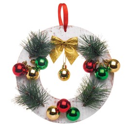 Baker Ross AR830 Mini Baubles-Christmas Decoration Arts and Crafting, Pack of 12, Assorted