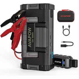 AVAPOW Brand New! AVAPOW A68 Car Jump Starter 6000A Peak Portable Power Pack