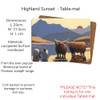 Thomas Joseph Highland Sunset Table Mat Sheep Gift