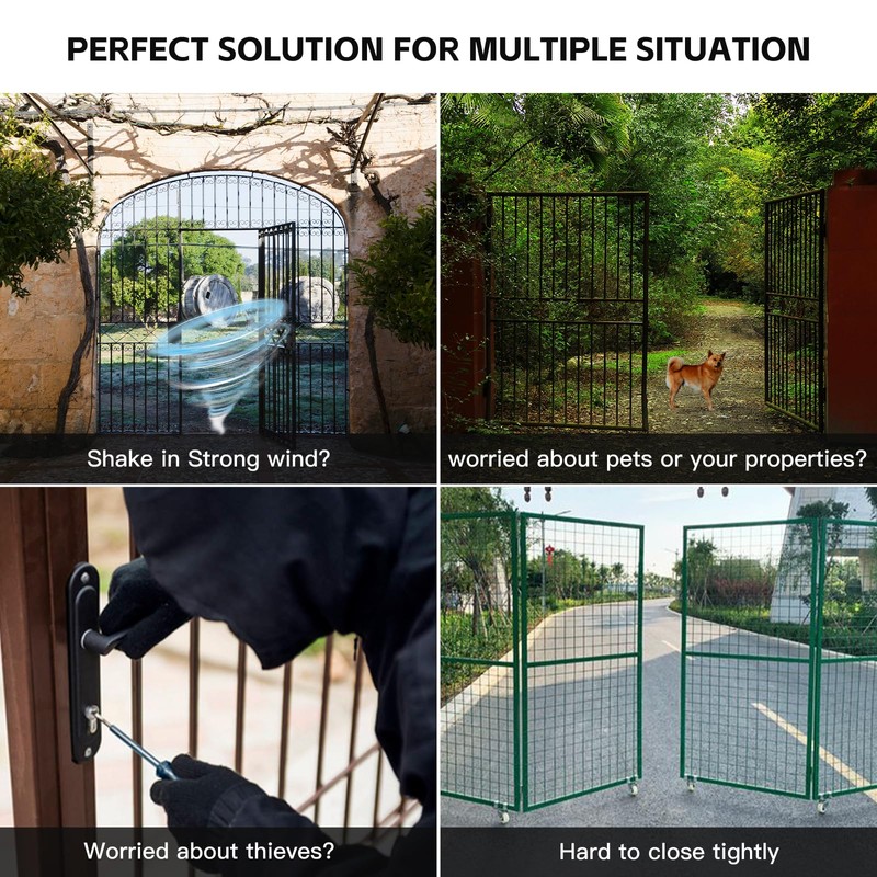 JUJAING DS-02 Universal Automatic Electric Gate Lock for 12-24V DC