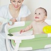 napei Collapsible Baby Bathtub,Baby Bath Tub with Soft Cushion &