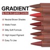 Erinde 2-in-1 Lip Liner and Lipstick Lip Combo Set, Matte