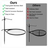 24" Fire Pit Grill w/304 Stainless Steel Grate, Portable Carry