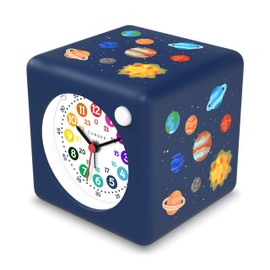 Cander Berlin MNU 1210 G Children's Alarm Clock Silent Light Space Snooze Lighting without Ticking Boys Girls Children's Room