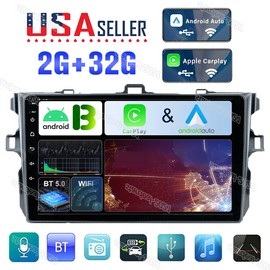 +CAM For Toyota Corolla 2006-2012 WiFi SWC BT Car Stereo Radio GPS Navi