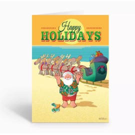 Stonehouse Collection Holiday Greetings from the Beach - 18 Christmas Cards and Envelopes - 30085