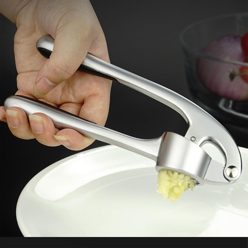 Stainless Steel Garlic Press, Garlic Press, Garlic Press, Dishwasher Safe,
