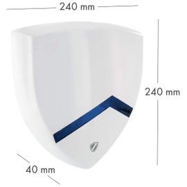 SCHWAIGER -5576 Siren Dummy | Dummy Siren | Alarm System Siren Dummy | Dummy | For Home | Burglary Protection | Safety | Green Guard Design