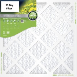 16 x 30 x1 Standard Pleated MERV 8 90 Day Furnace Filters - Pack of (12)
