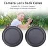 2PCS Lens Rear Caps ABS Plastic Snap On Lens Back