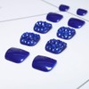 Yienate False Nail for Toes Chic Exquisite Bling Bride Royal