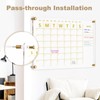AMUSIGHT Large Acrylic Calendar for Wall, 24" X 16" Golden