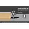 WSOOX 45 Degree Chamfer Router Bit set with 1/4 Inch