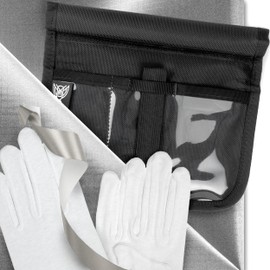 Xtreme Sight LITE Kit - 36" Faraday Fabric, Male Factor X Bags LITE (Black), 1" x 25" Faraday Tape, Cotton Handling Gloves