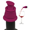 Simply Charmed Wine Stopper and Pourer 2 Pack – Pink