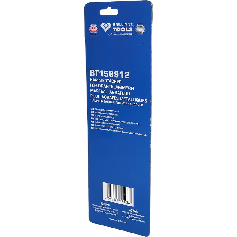 BRILLIANT TOOLS BT156912 Hammer Tacker [Powered by KS Tools]