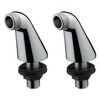 Nes Home Pair of Chrome Deck Mounted Bath Filler Shower