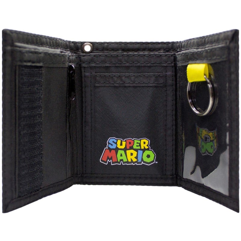 Mario Party Checked Retro Characters Multicoloured Wallet Purse, multicoloured, Tri-Fold