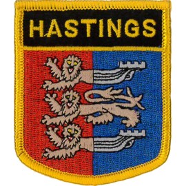 Klicnow Hastings (City of) Shield Embroidered Patch 7cm x 6cm