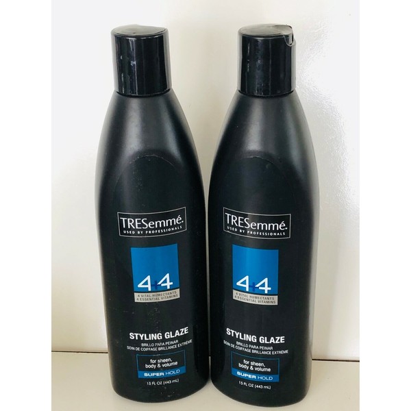 TRESemme 4+4 STYLING GLAZE 2 PIECES LASTING HOLD 4 ESSENTIALS VITAMINS /SHINE
