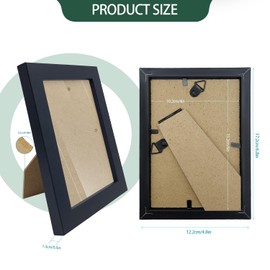 WHEATHUSK Set of 36 Picture Frame Bulk 4x6 Photo Picture Frames Gallery Wall Photo Frames Simple Black Picture Frames for Wall or Tabletop Display Photos, Paintings, Artwork