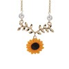5PCS Sunflower Jewelry Set for Women Daisy Sunflower Dangle Earrings