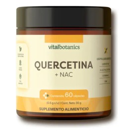 Vitalbotanics Quercetina + Nac Con Zinc Y Vitamina C 60 Caps Sabor QRCT_NAC_60
