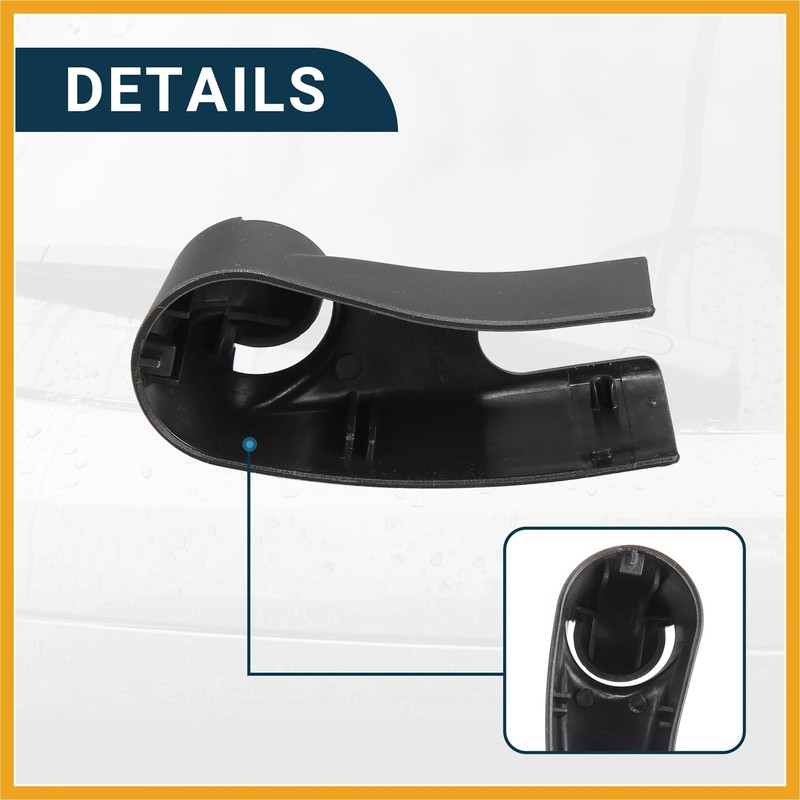 Partuto Car Rear Windshield Wiper Arm Nut Cover for Mini