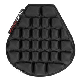 GRAND PITSTOP Motorcycle Air Seat Cushion with Inflatable Bubble Air Pads with Breathable Mesh Cover & Non-Skid Bottom Compatible for Cruiser Motorcycle