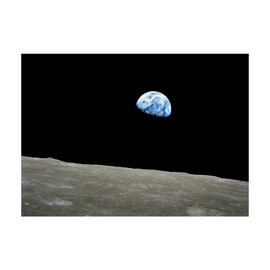 Spiffing Prints NASA - Apollo 8 Dec 24 Earthrise - Medium - Archival Matte - Framed