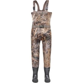 Gator Waders Youth Neoprene Waders| Fishing Offroading Hunting All-Terrain Comfortable Chest Waders for Kids with Rubber Boots, Mossy Oak Bottomland, Size 3T