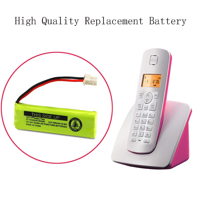 Kruta BT183482 BT283482 Cordless Phone Battery for Vtech DS6401 DS6421
